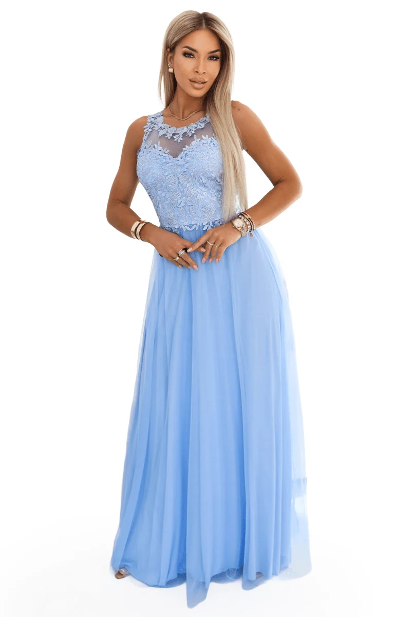 Vestido de cerimónia comprido azul claro Romeu - Image 2
