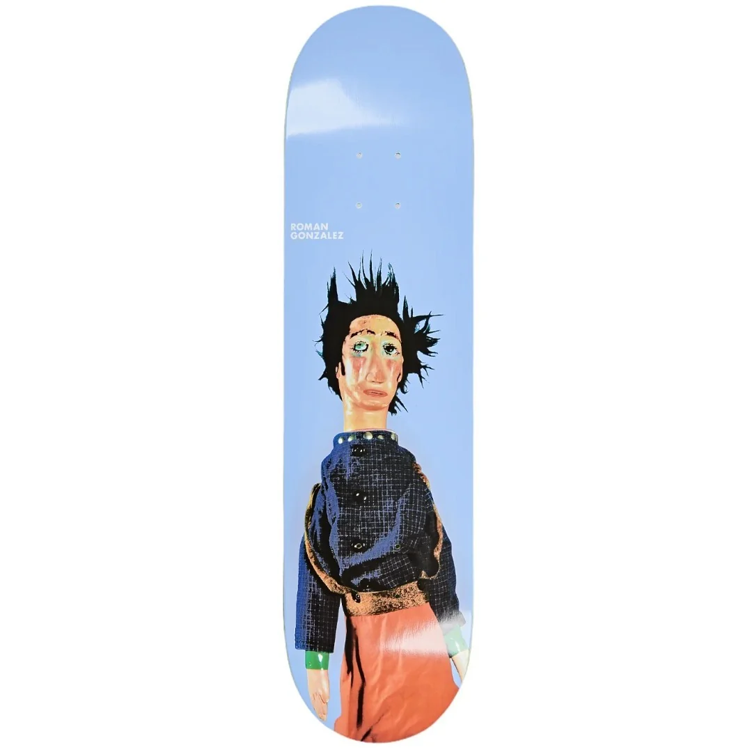 Polar Roman Gonzalez Lorca Light Blue Skateboard Deck 8.125" - Image 2