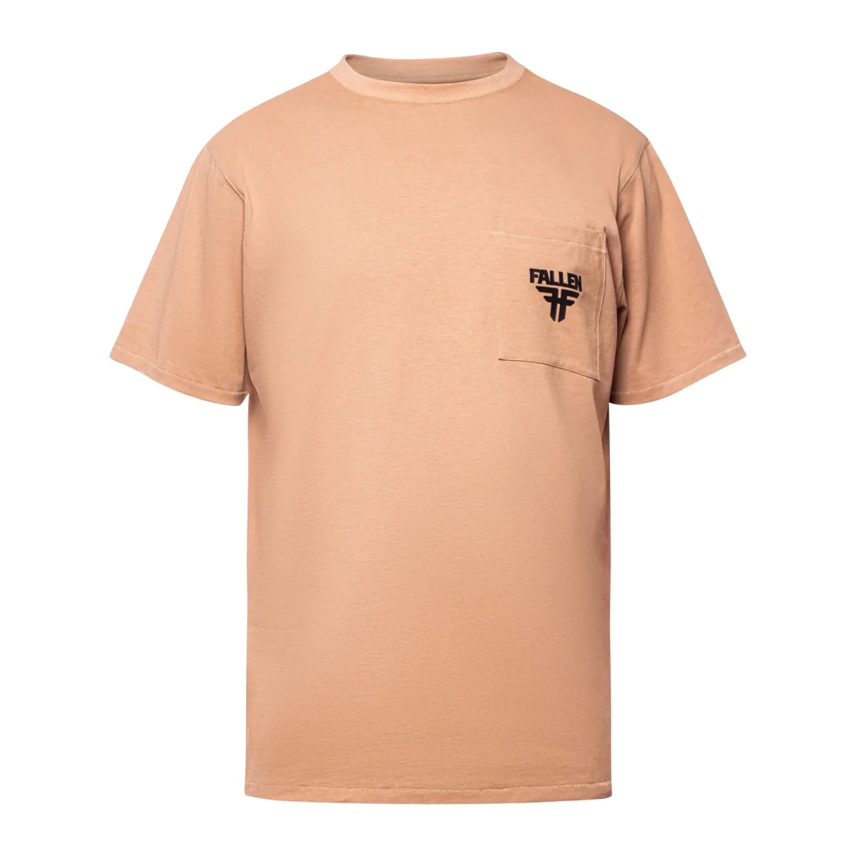 T-Shirt Fallen Trademark Pocket Tan - Image 2