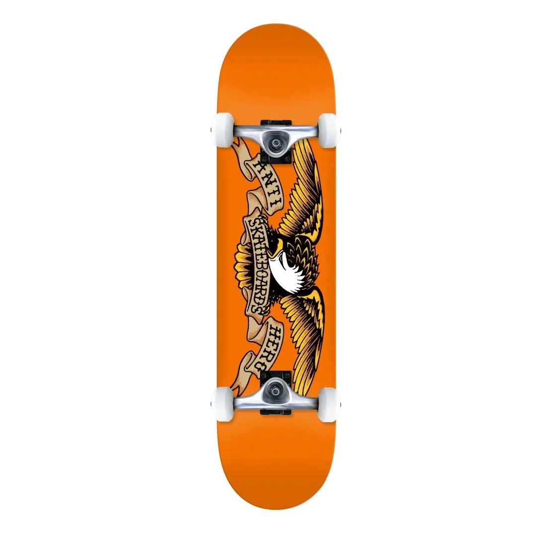 Anti Hero Classic Eagle MD Orange Skateboard Complete 7.75" - Image 2
