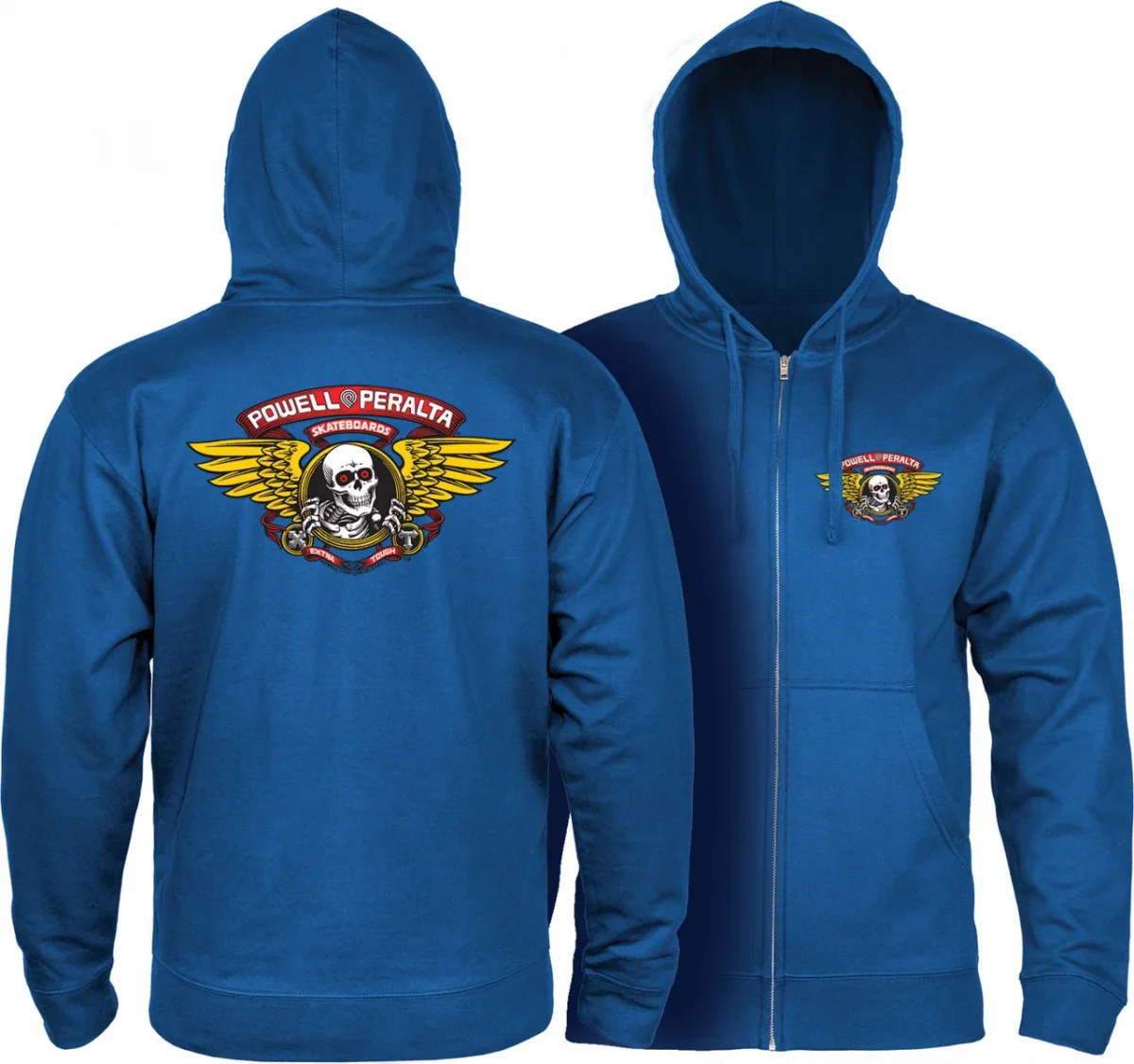 Sweat Hood Zip Powell Peralta Winged Ripper - Royal Blue - Image 2