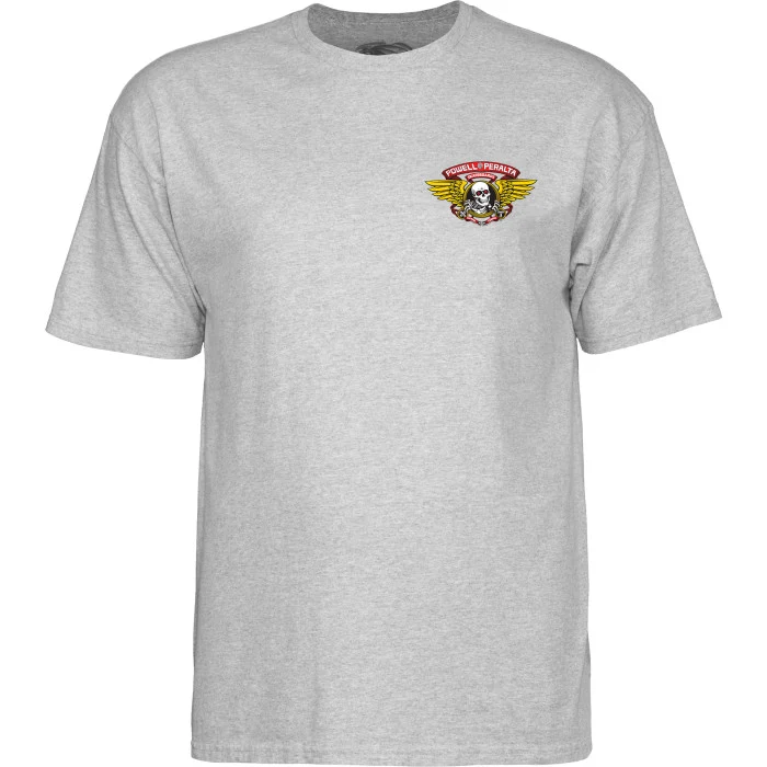T-Shirt Powell Peralta Winged Ripper Athletic Heather - Image 3