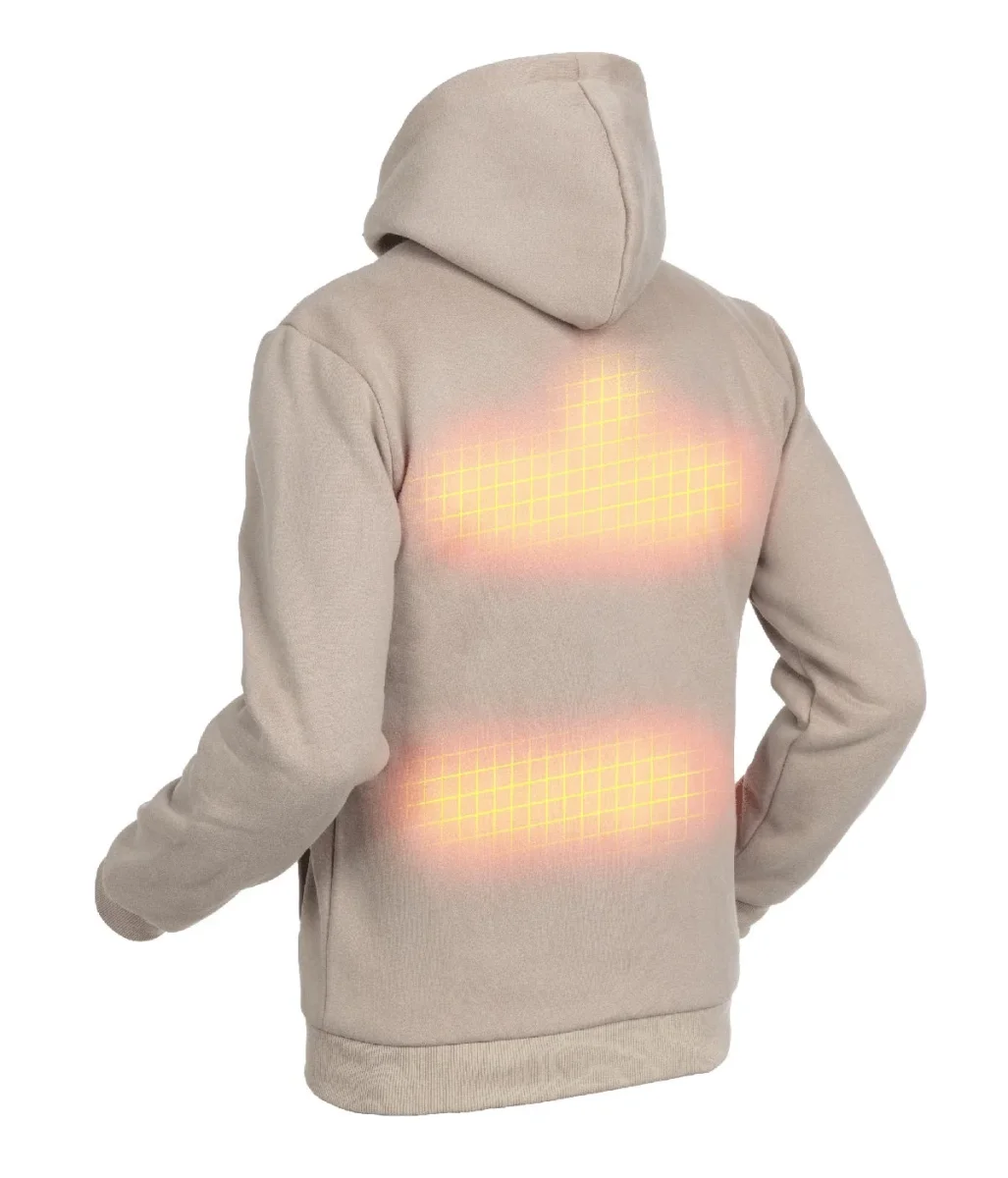 Hoodie com aquecimento - Homem | Dual Heating - Bege - Image 5