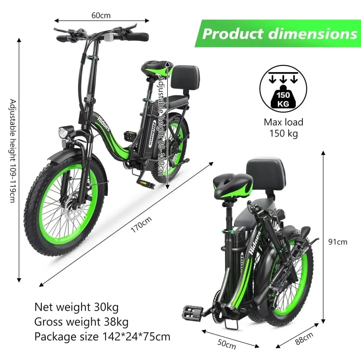 Bicicleta Elétrica HIDOES C1 - Image 6
