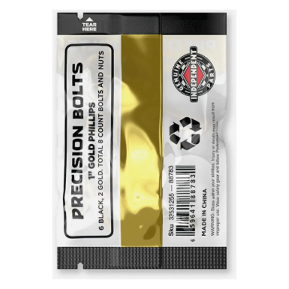 Parafusos Indy Precision Bolts Black/Gold Phillips 1" - Image 4