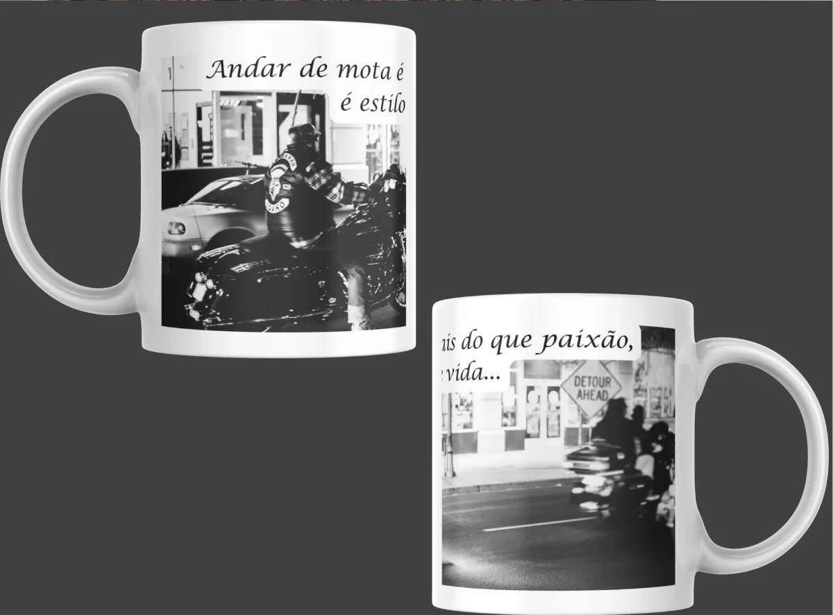 Caneca “A Mota é um Estilo de Vida” – Design Motard | Sublimação (M25) - Image 4
