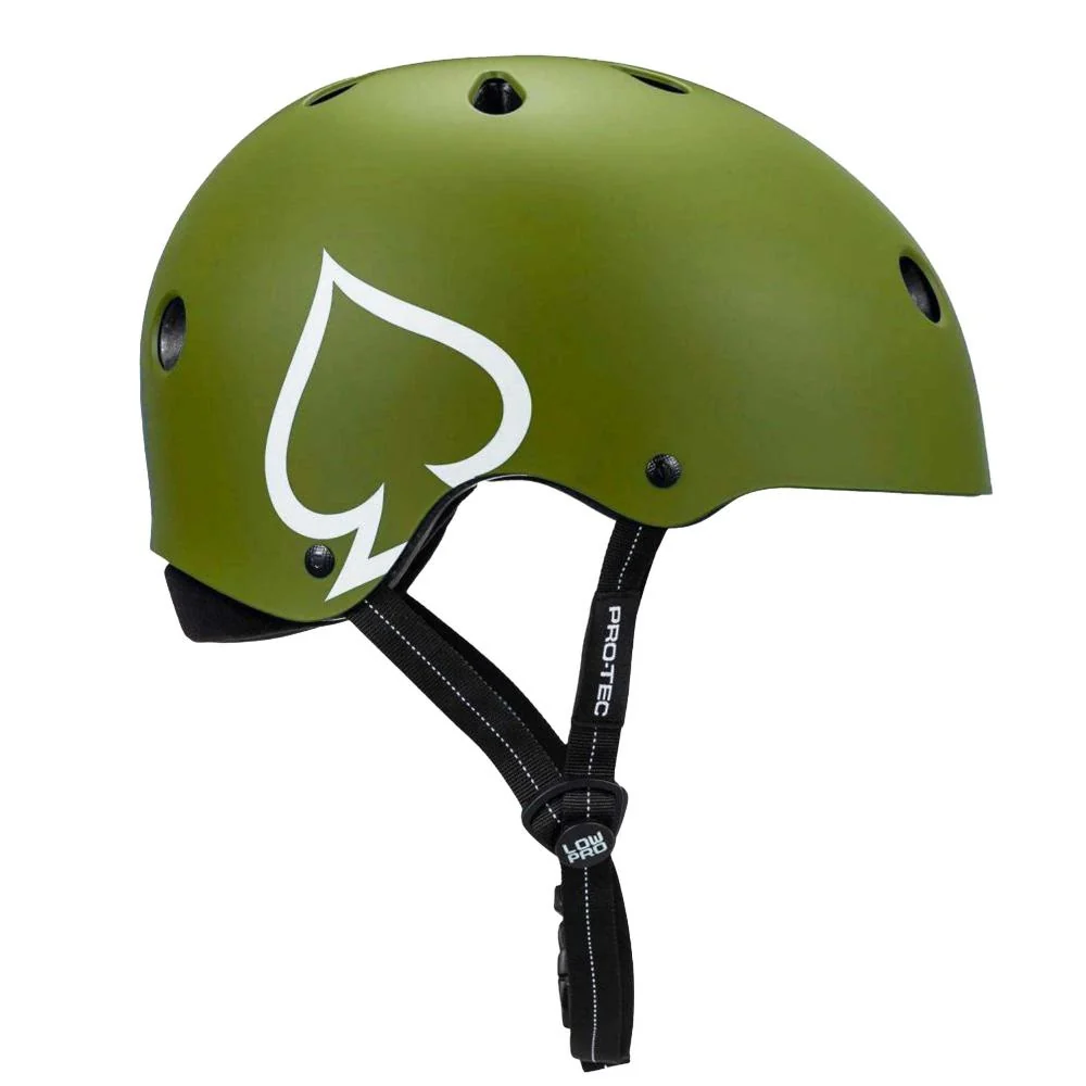 Pro-Tec Low Pro Army / Green Matte Helmet - Image 2