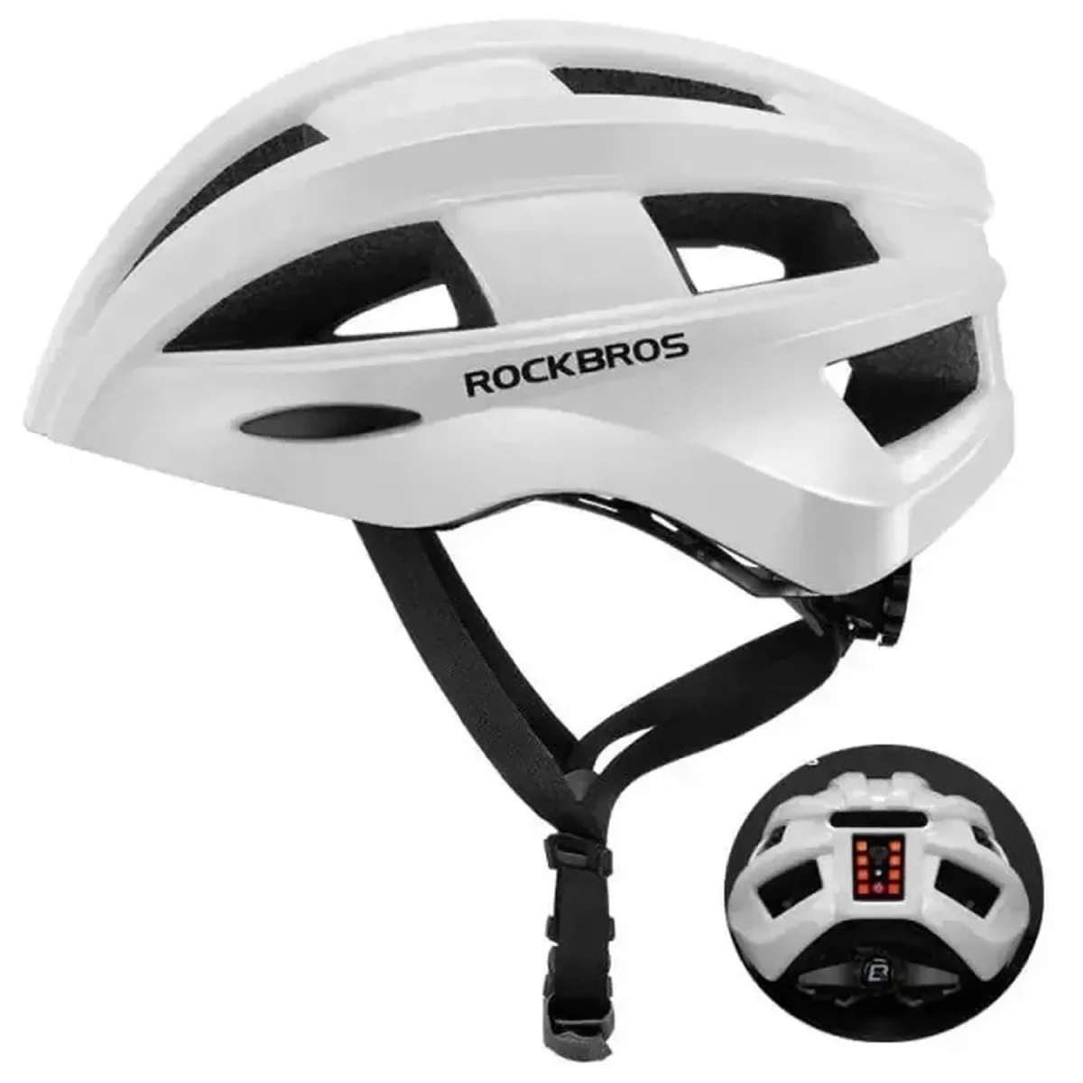 Capacete ROCKBROS – Capacete para Bicicleta e Scooter Certificado CE com Luz LED - Image 3