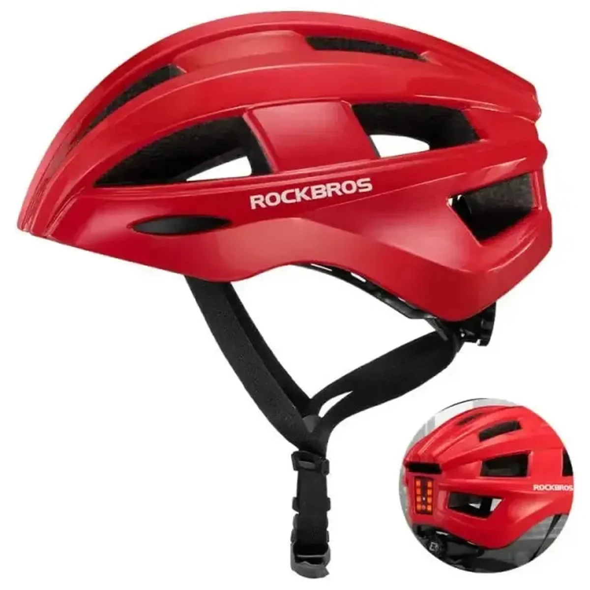 Capacete ROCKBROS – Capacete para Bicicleta e Scooter Certificado CE com Luz LED - Image 9