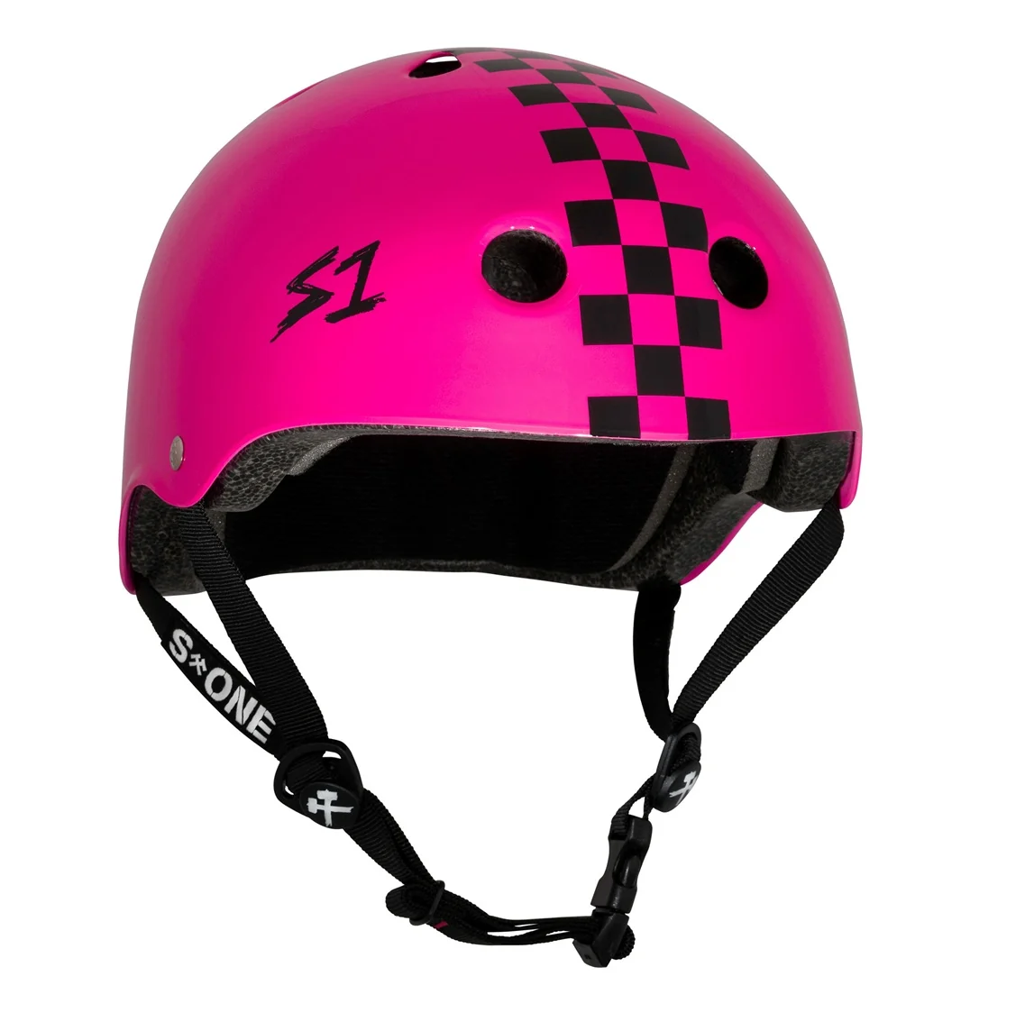 S-One V2 Lifer CPSC Pink Checker Certified Helmet - Image 2