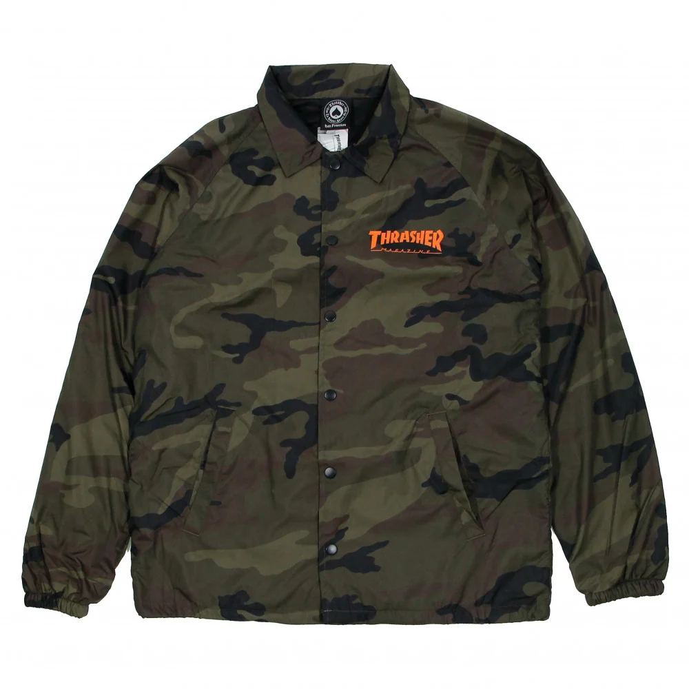 Casaco Thrasher Skategoat Coach Camo Verde - Image 2