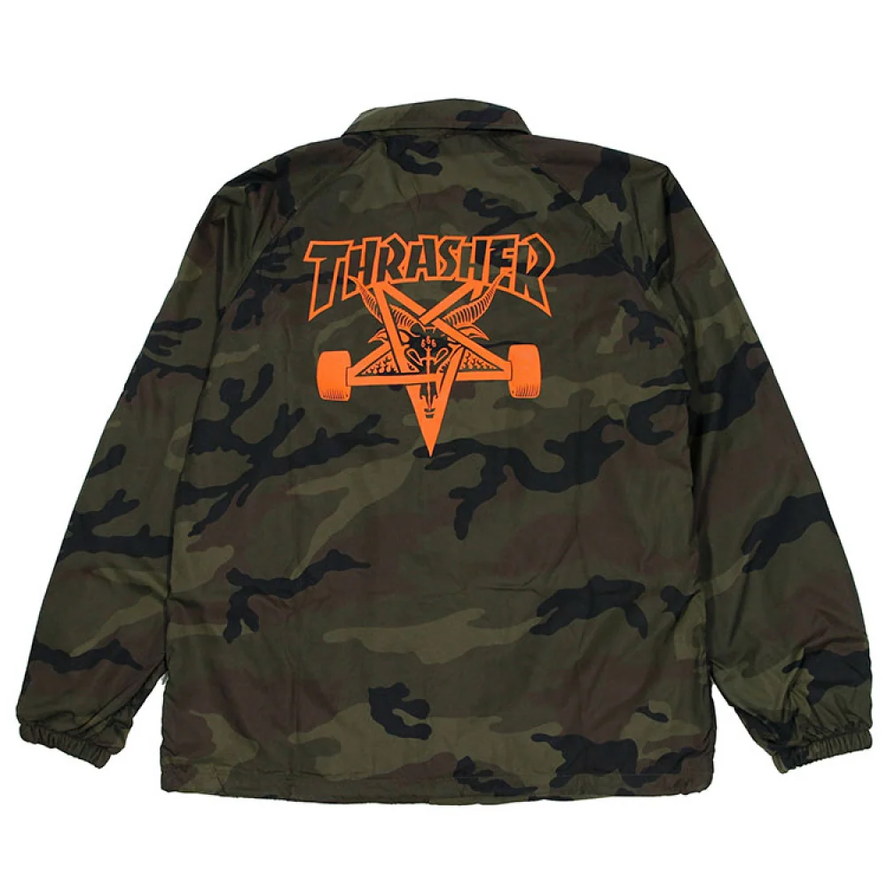 Casaco Thrasher Skategoat Coach Camo Verde - Image 3