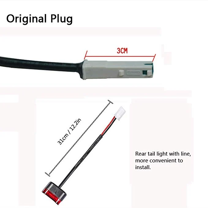 Luz Traseira LED Xiaomi M365 – Substituição da Luz de Travão para Trotinete Elétrica - Image 5