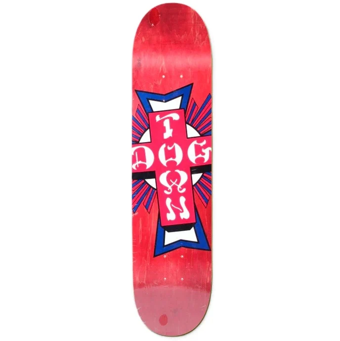 Dogtown Street Cross Logo Red Skateboard Deck 8.0" - Image 2