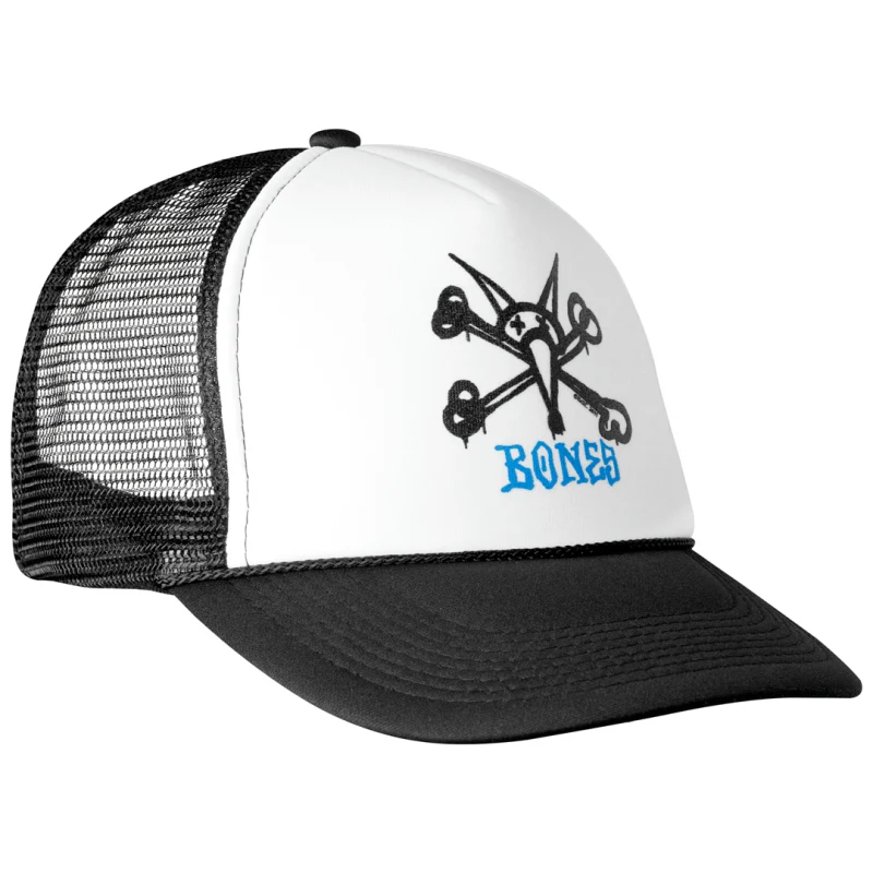Boné Powell Peralta Vato Rat Bones Trucker - White/Black - Image 2