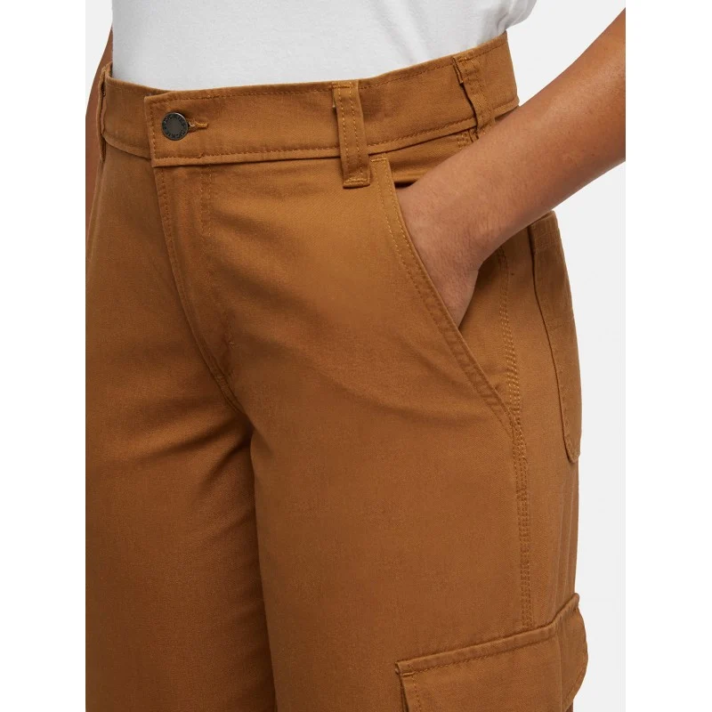 Calças Dickies Duck Canvas Cargo W - Brown Duck - Image 4