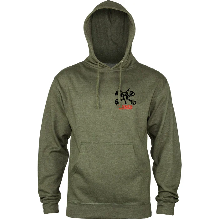 Sweat Hood Powell Peralta Rat Bones - Army Heather - Image 4