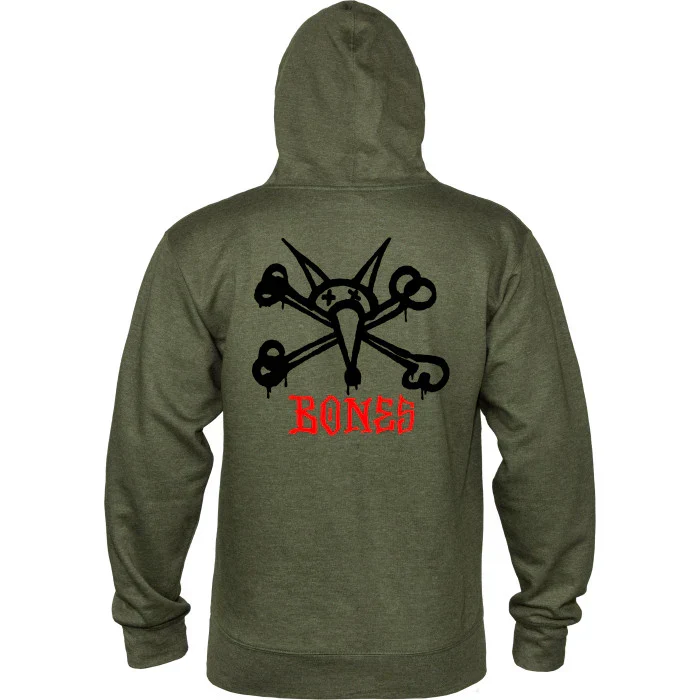 Sweat Hood Powell Peralta Rat Bones - Army Heather - Image 3