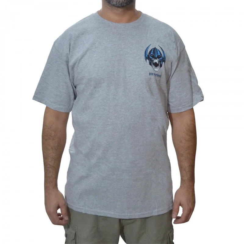 T-Shirt Powell Peralta Welinder Skull Heather Grey - Image 3