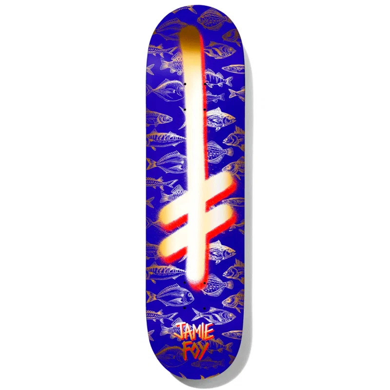 Deathwish Jamie Foy Gang Logo Fishes Skateboard Deck 8.0" - Image 2