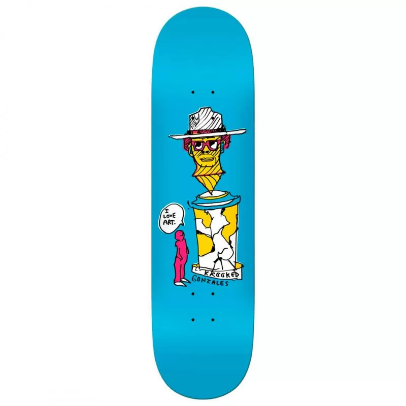 Krooked Gonz Art Lover Skateboard Deck 8.38" - Image 2
