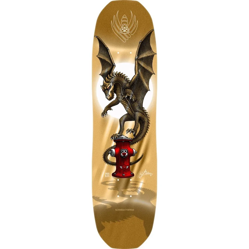 Powell Peralta Flight® Andy Anderson Hydrant Gold Foil Skateboard Deck 8.4" - Image 2