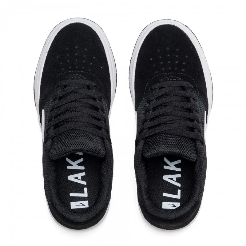 Ténis Lakai Brighton Suede Kids Preto/Branco - Image 4