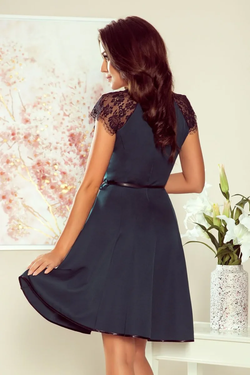 Vestido de cerimónia médio verde Silvia - Image 3