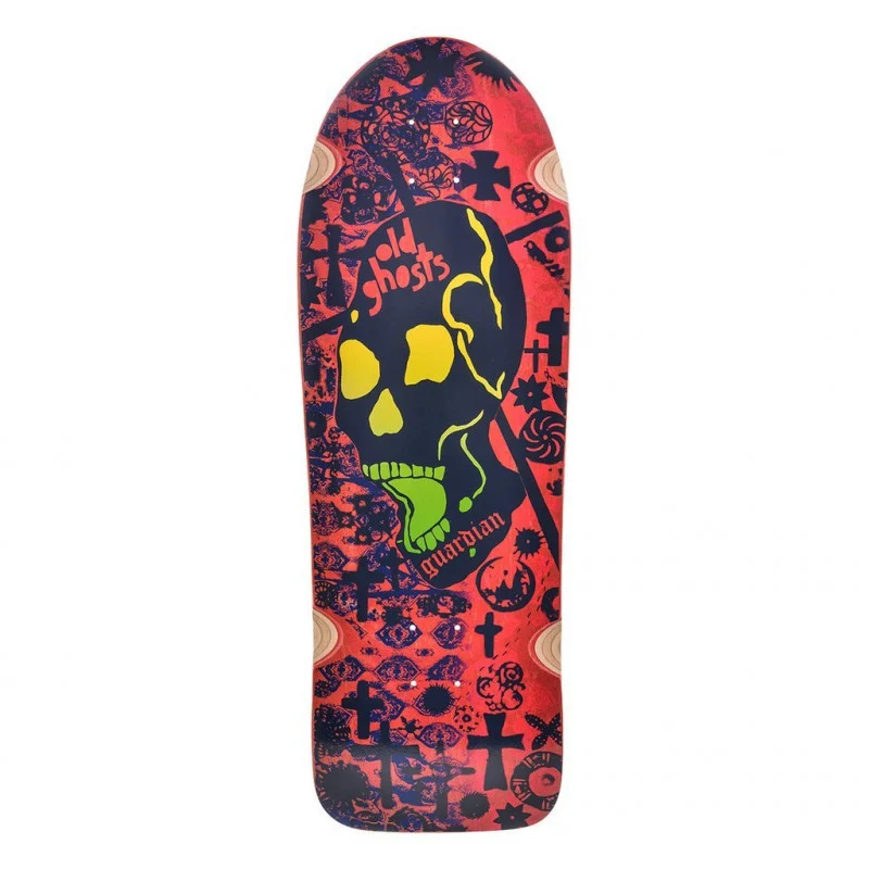 Vision Old Ghost Old School Red Stain Skateboard Deck 10" - Image 2